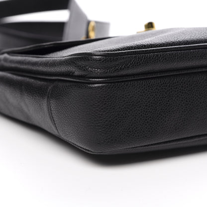 Chanel Caviar CC Shoulder Bag Black 10 of 14