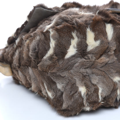Fendi Rabbit Fur Mama Baguette Bag 7 of 17