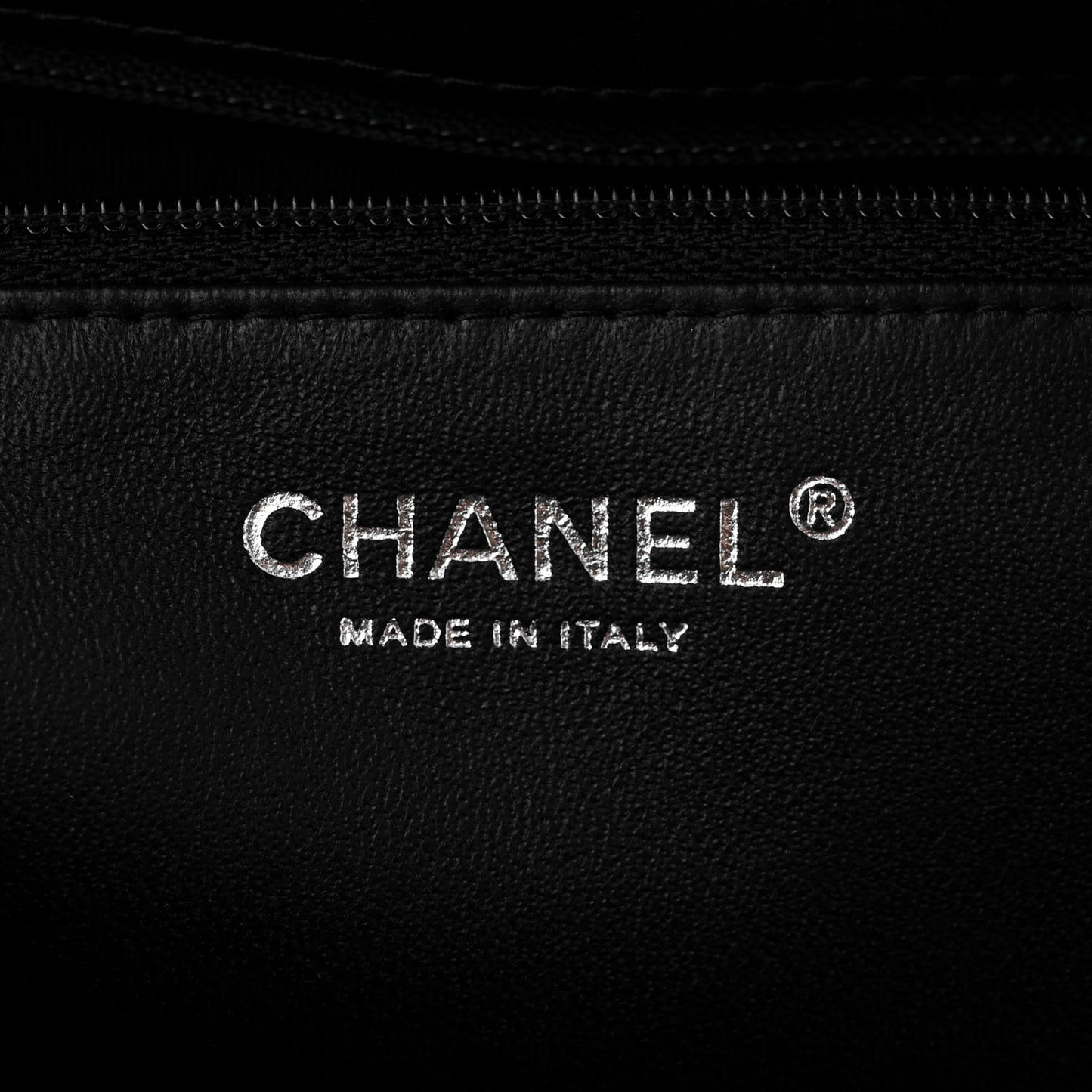 Patent Quilted Tote Black