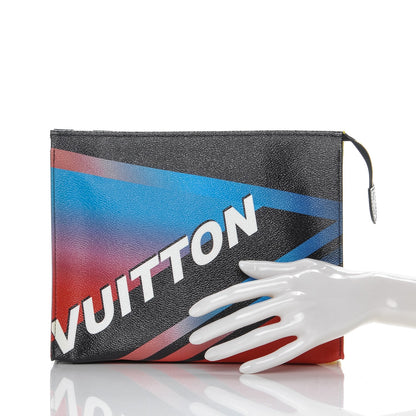 Louis Vuitton Damier Race Toiletry Pouch 26 Black Rose 2 of 7