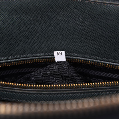 Prada Saffiano Lux Large Promenade Tote Biliardo 9 of 10