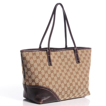 Gucci Monogram New Britt Medium Tote Brown 3 of 8