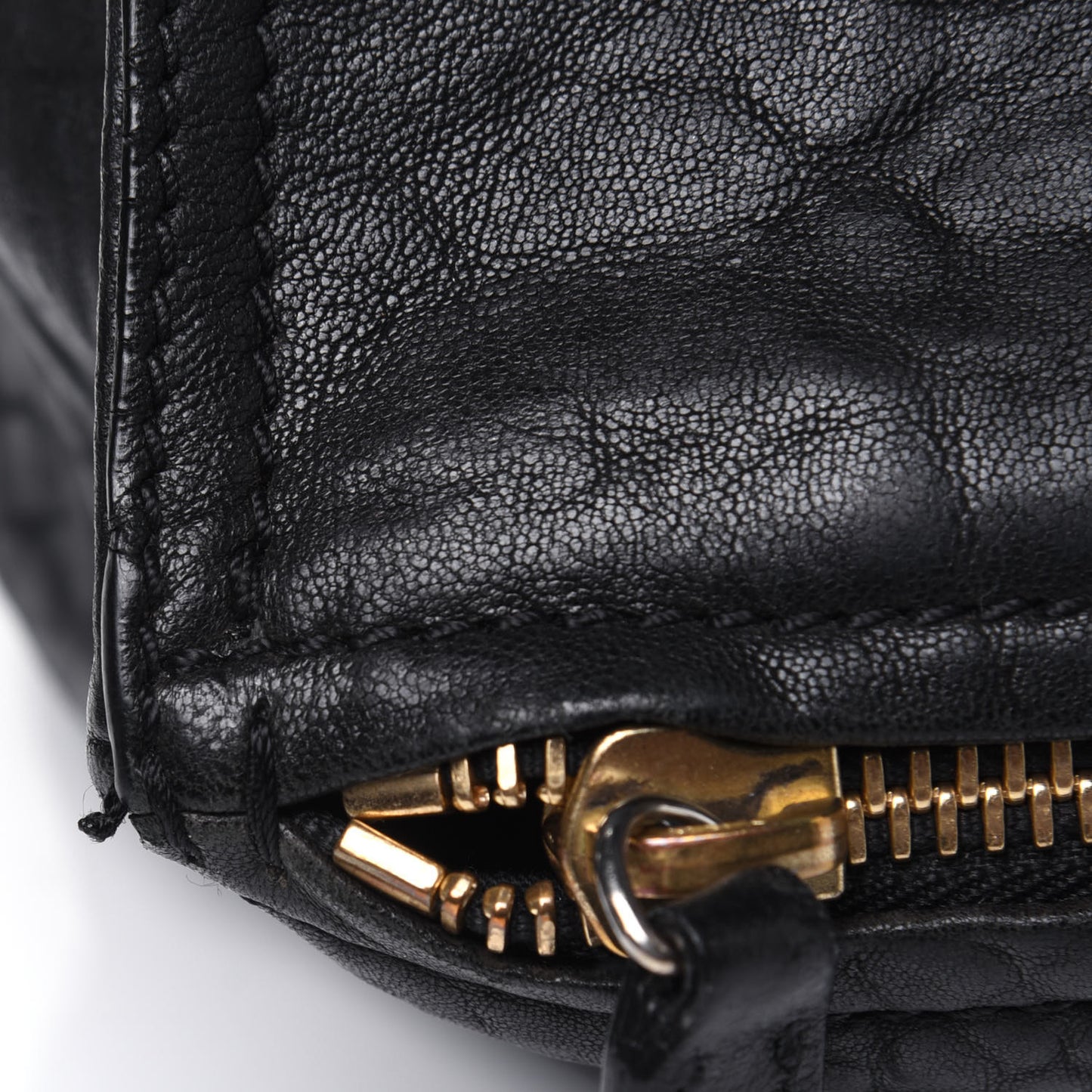Pebbled Sheepskin Medium Pandora Black