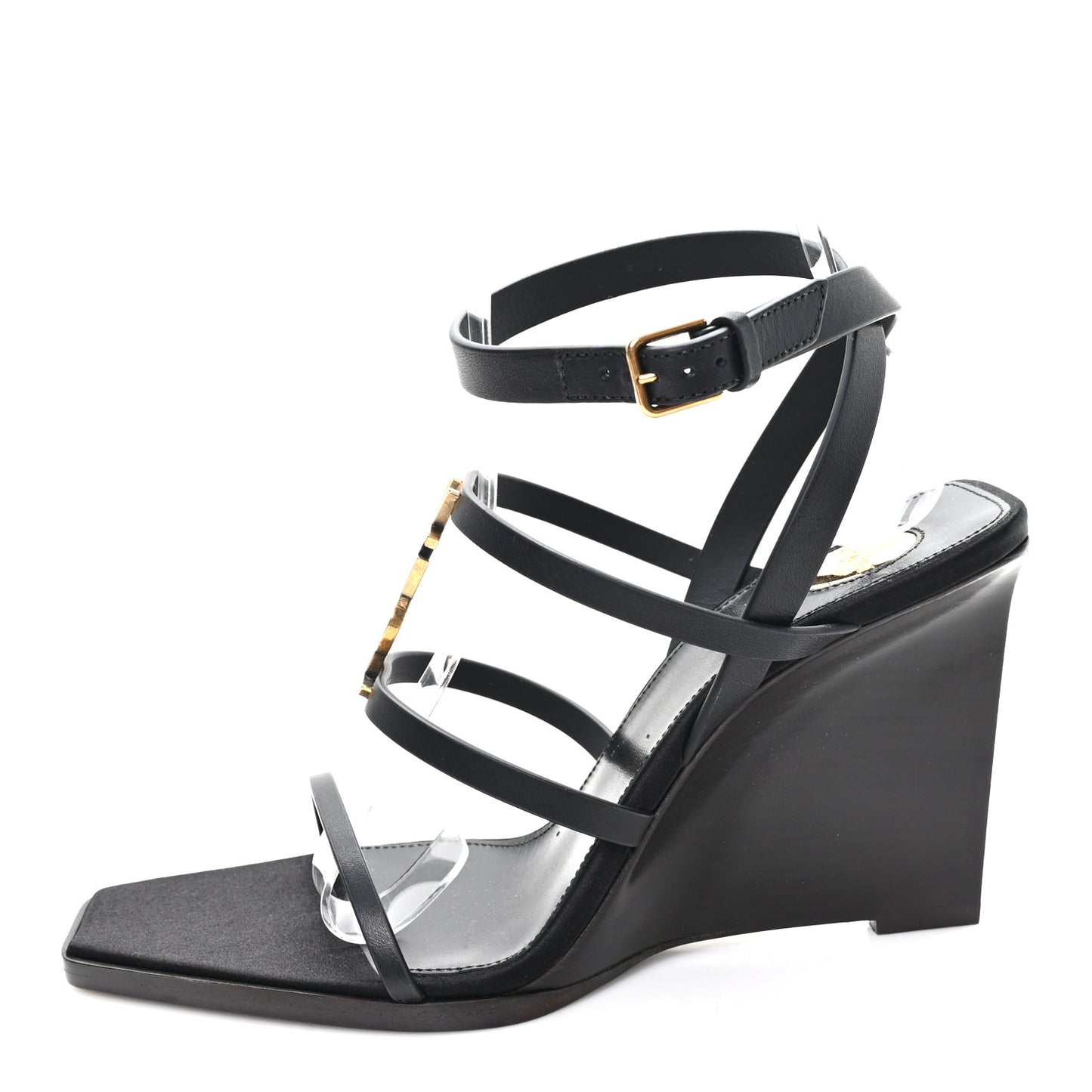 Calfskin Cassandra 105 Wedges 37 Black