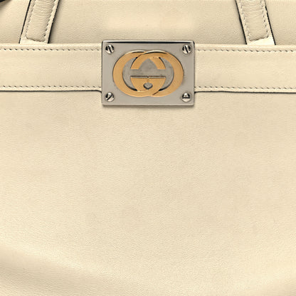 Gucci Lambskin Small Linea Matisse Top Handle Bag Mystic White 9 of 15