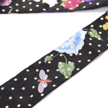 Gucci Silk Twill Goldy Neck Bow Scarf Black 2 of 2
