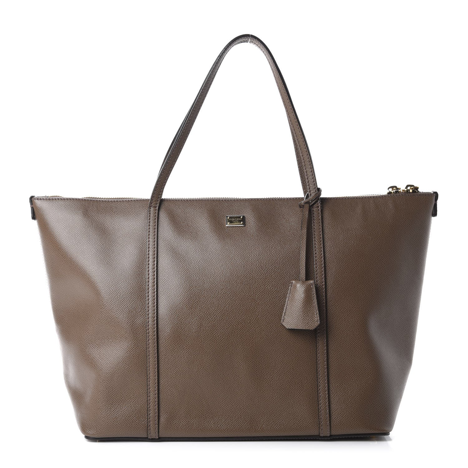 Dolce & Gabbana Dauphine Stampa Shopping Tote Brown 1 of 15