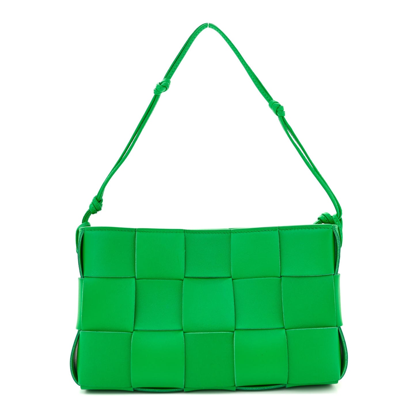 Calfskin Maxi Intrecciato Cassette Pouch On Strap Parakeet