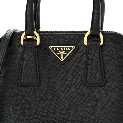 Prada Saffiano Lux Mini Promenade Tote Black 7 of 9