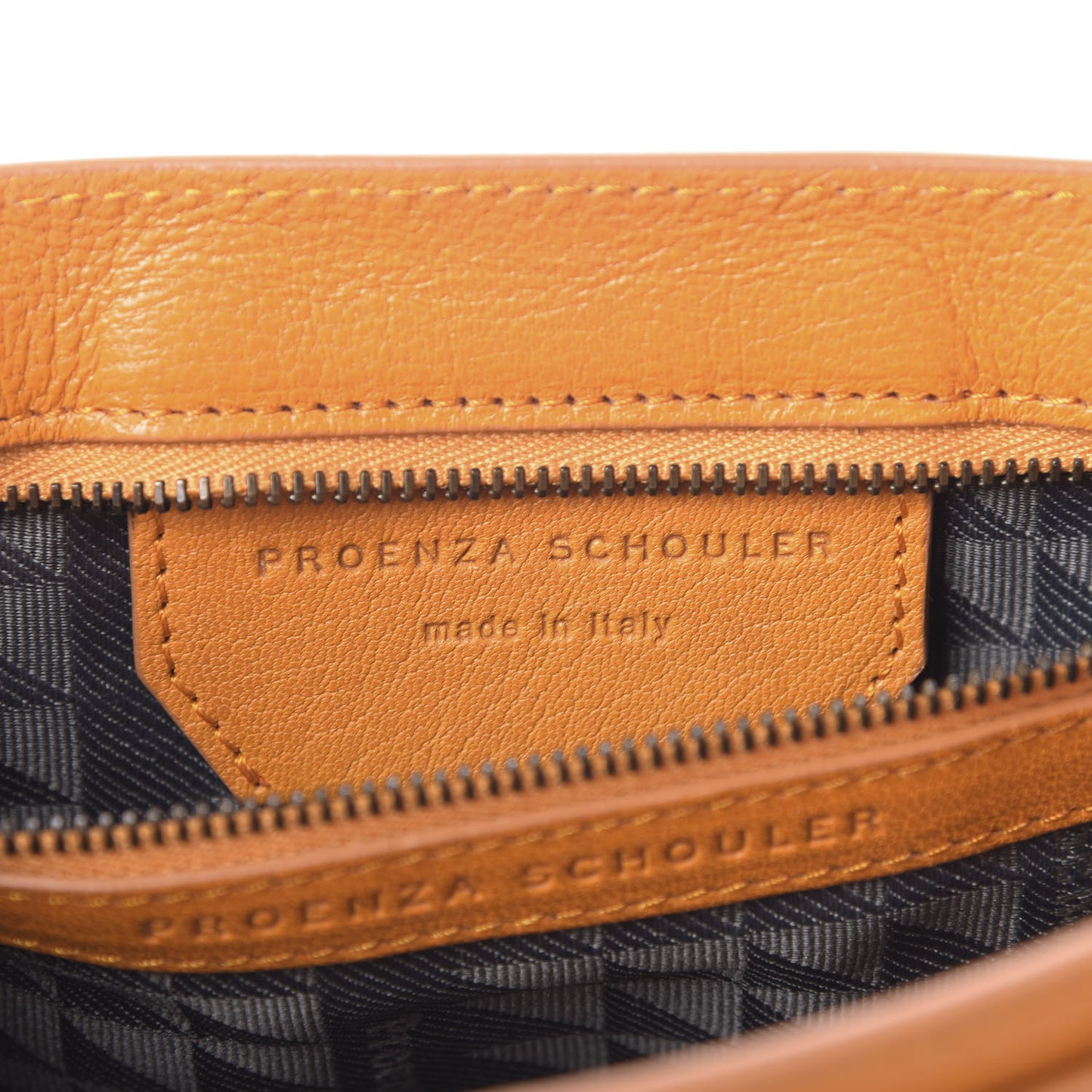 Lambskin PS1 Pochette Clutch Saffron