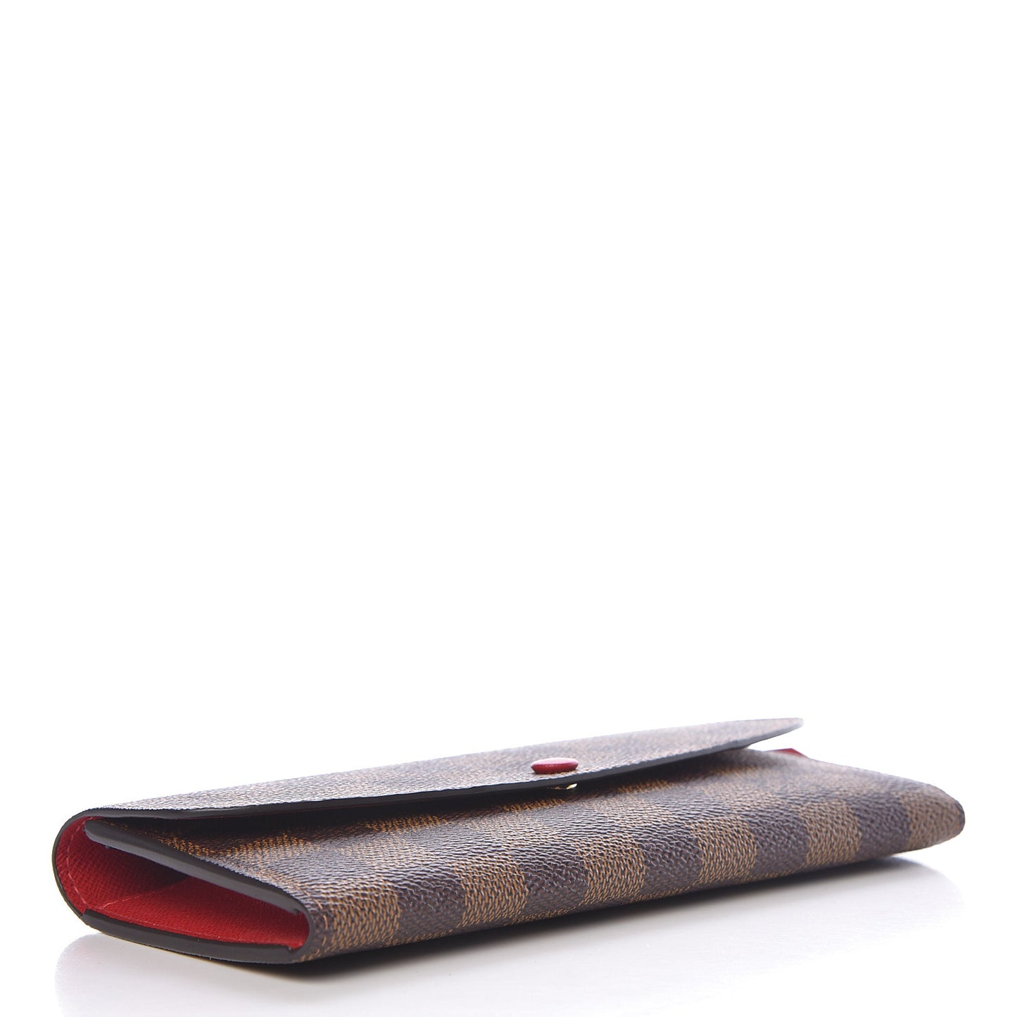Damier Ebene Emilie Wallet Red