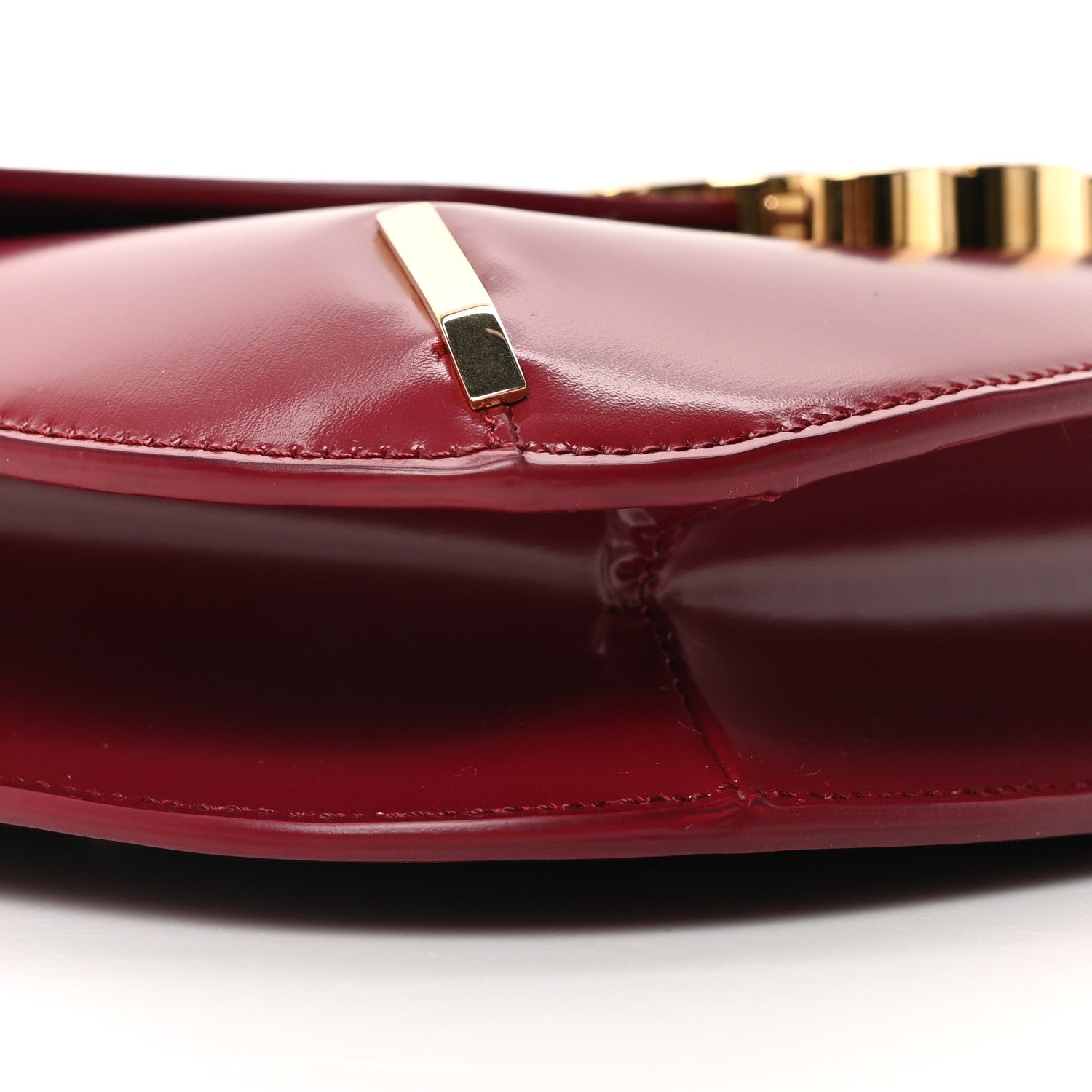 Celine Shiny Calfskin Chain Besace Triomphe Carmin 9 of 10