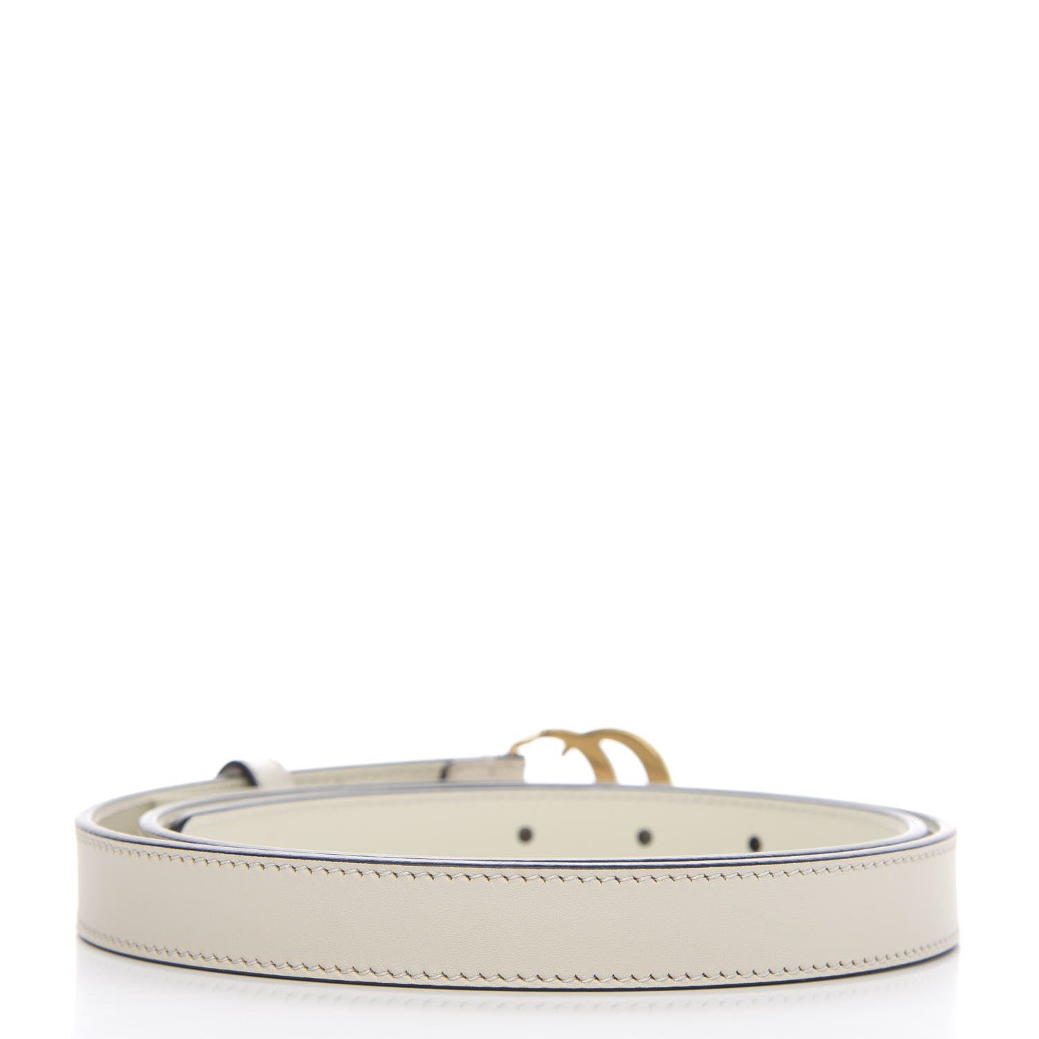 Gucci Calfskin Double G 20mm Belt 90 36 Mystic White 2 of 6