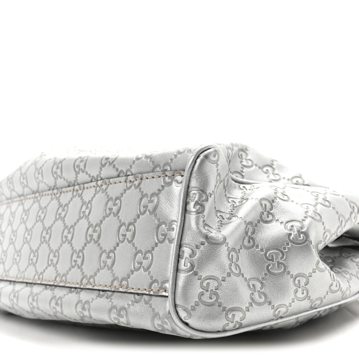 Gucci Guccissima Medium Sukey Tote Silver 10 of 10
