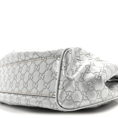 Gucci Guccissima Medium Sukey Tote Silver 10 of 10