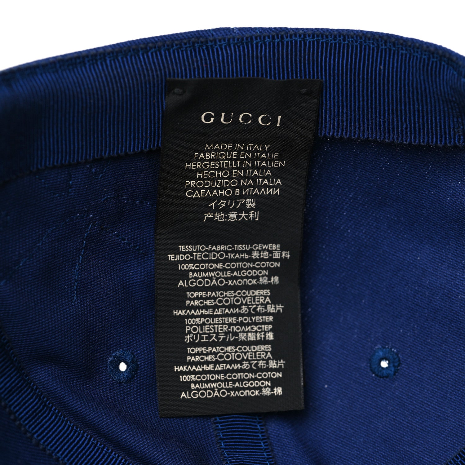 Gucci X MLB Cotton NY Yankees Baseball Hat 57-61 Blue 7 of 7