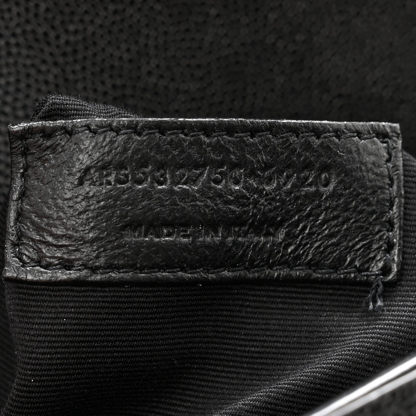 SAINT LAURENT Grain De Poudre Monogram Cassandra Clasp Bag Black