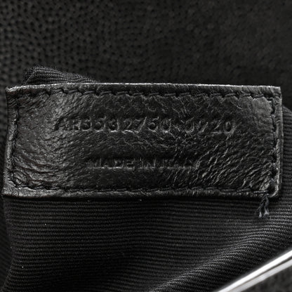 Saint Laurent SAINT LAURENT Grain De Poudre Monogram Cassandra Clasp Bag Black 8 of 14