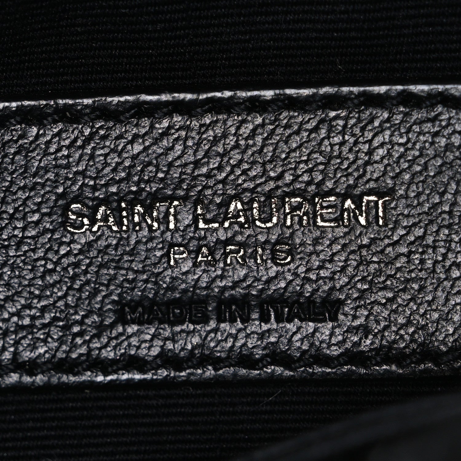 Saint Laurent Crinkled Calfskin Matelasse Monogram Niki Chain Wallet Black 6 of 10