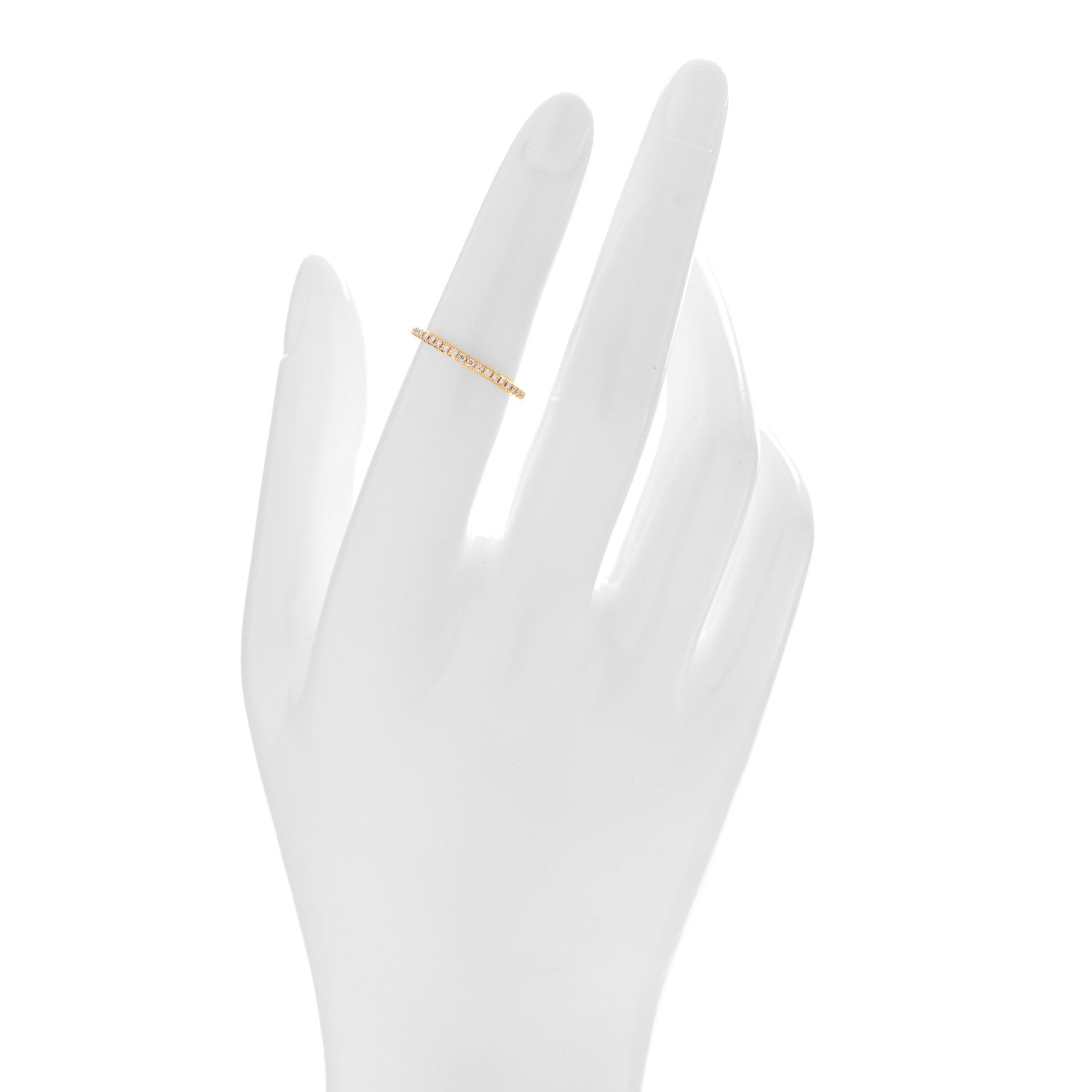 Tiffany 18K Yellow Gold Diamond Metro Band Ring 50 5.5 2 of 4