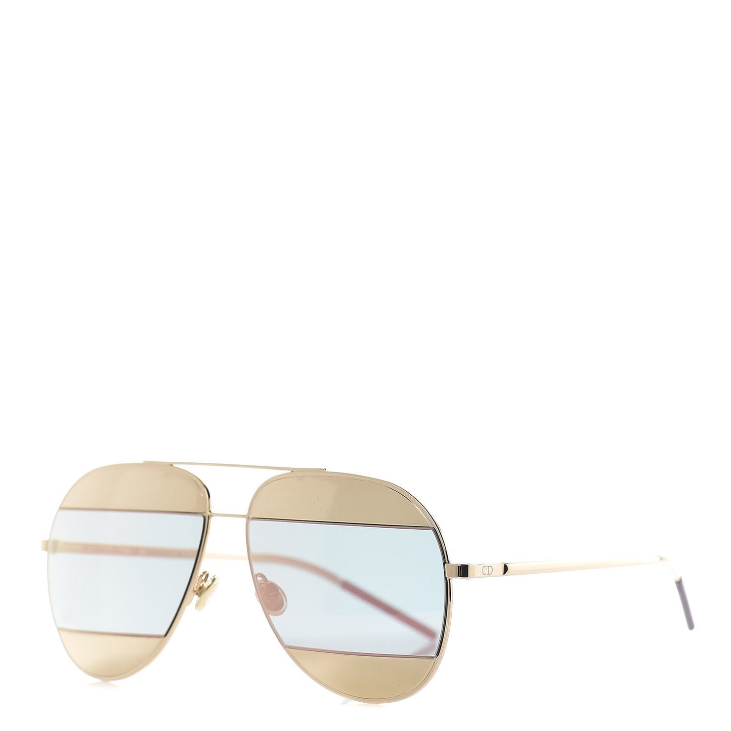 Split 1 Aviator Sunglasses Rose Gold