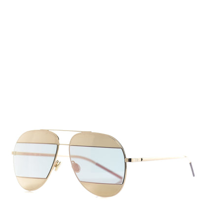 Christian Dior Split 1 Aviator Sunglasses Rose Gold 1 of 8