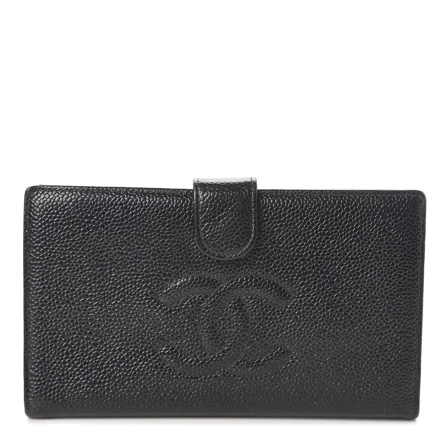 Caviar Timeless CC French Wallet Black