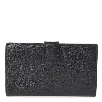 Chanel Caviar Timeless CC French Wallet Black 1 of 5