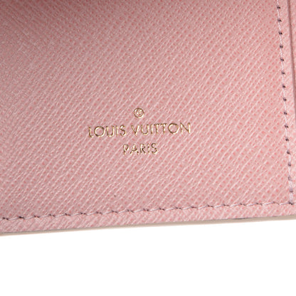 Louis Vuitton Damier Azur Victorine Wallet Rose Ballerine 6 of 7