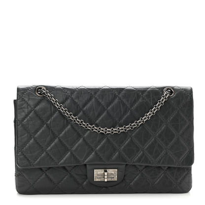 Chanel Aged Calfskin Quilted 2.55 Reissue 227 Flap Grey 1 of 8