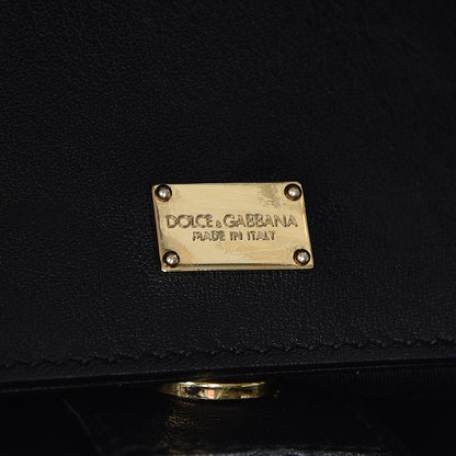 Dolce & Gabbana Dauphine Leopard Print Medium Miss Sicily Shopper Tote Naturale 7 of 8