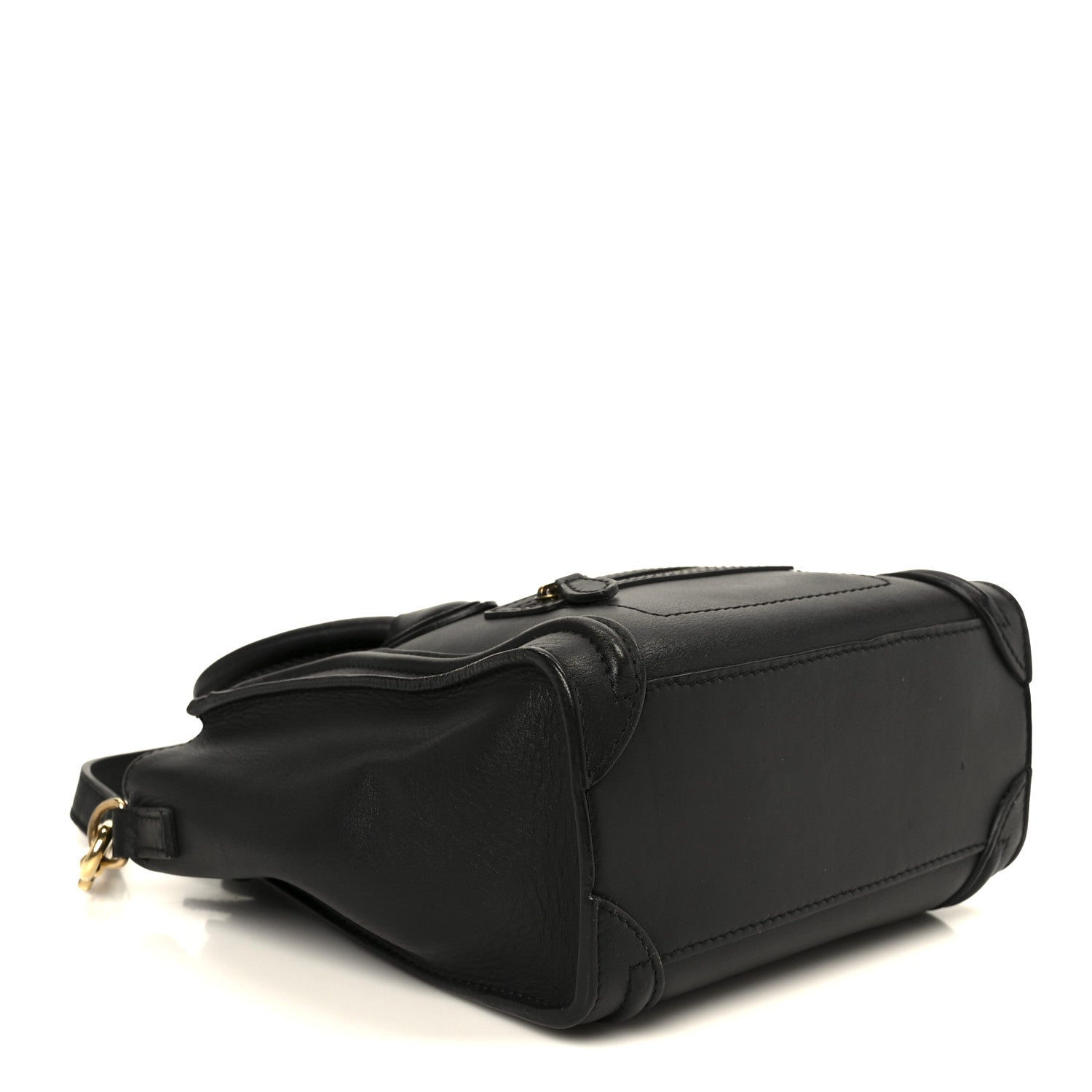 Celine Smooth Calfskin Nano Luggage Black 4 of 9
