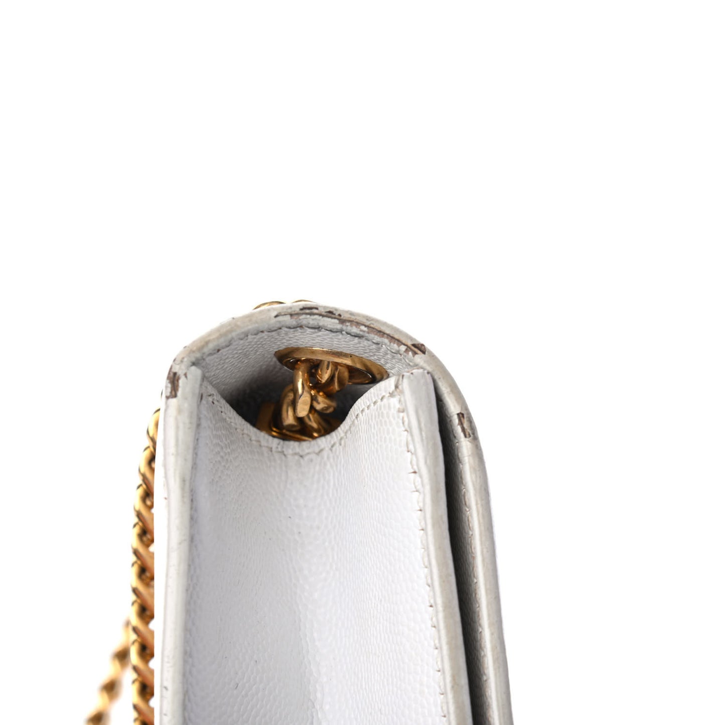 Grain De Poudre Small Monogram Kate Satchel Optical White
