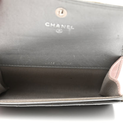 Chanel Metallic Calfskin Quilted Palette Card Holder Silver 5 of 10