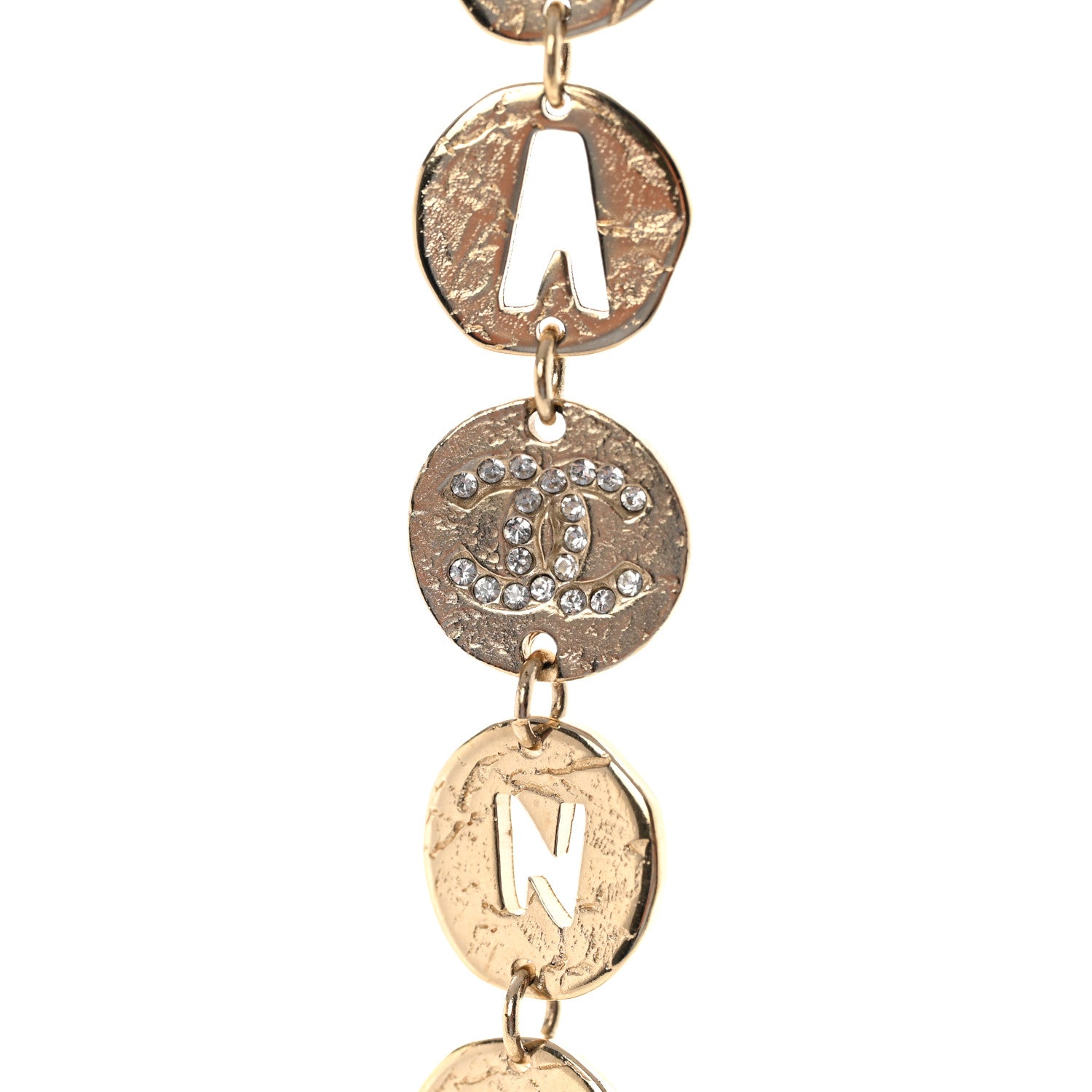 Chanel Pearl Papyrus Long Necklace Gold Pearly White Gold 4 of 7