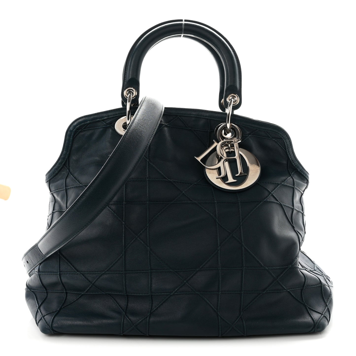 Lambskin Cannage Granville Polochon Blue