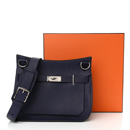 Hermes Taurillon Clemence Jypsiere 31 Bleu Encre 13 of 13