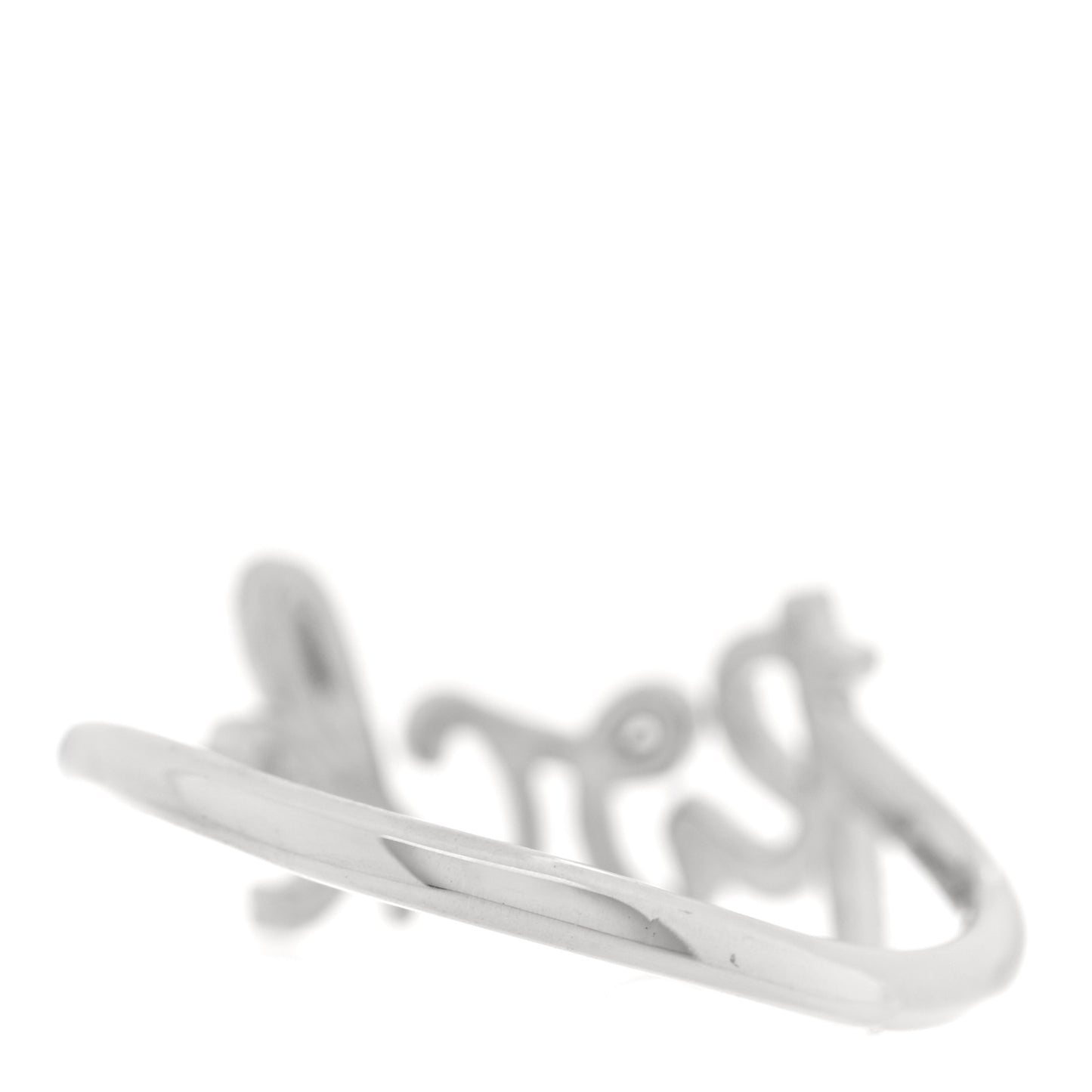 18K White Gold Diamond Small Paloma's Graffiti Rock Ring