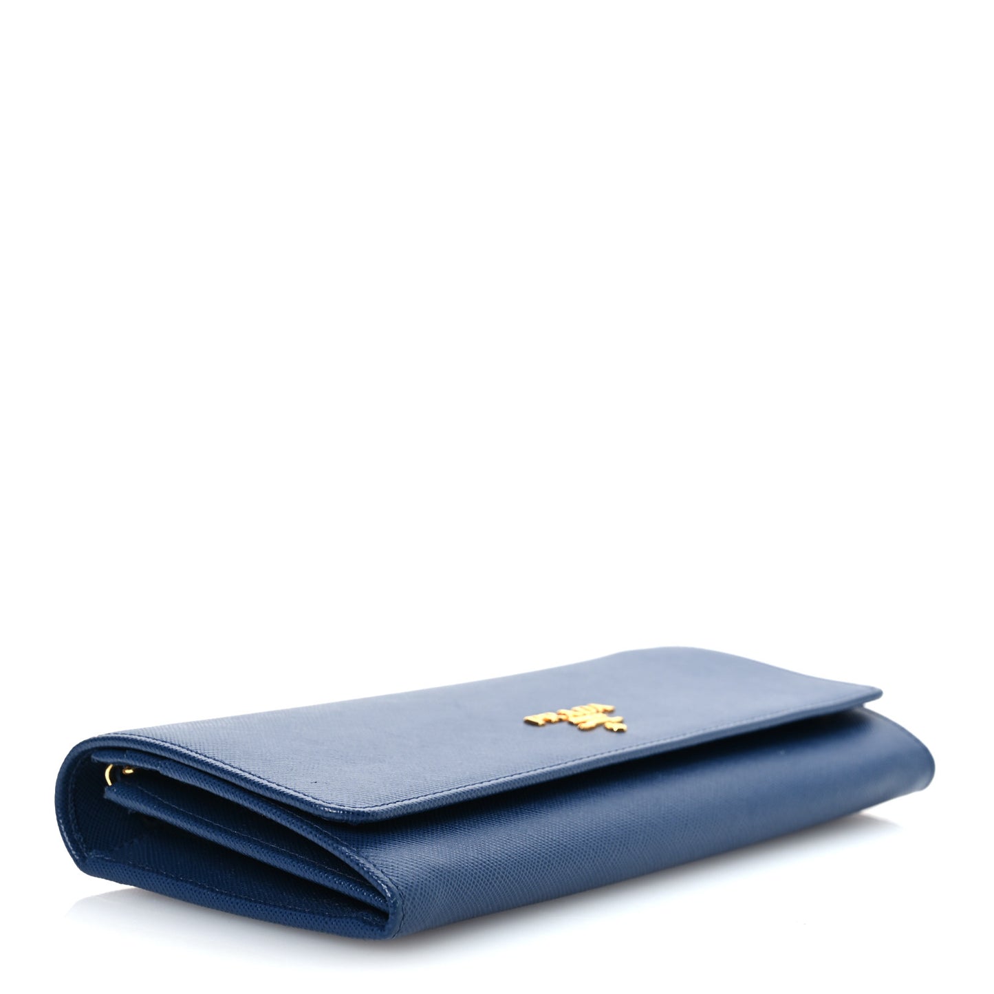 Saffiano Metal Oro Chain Wallet Bleuette