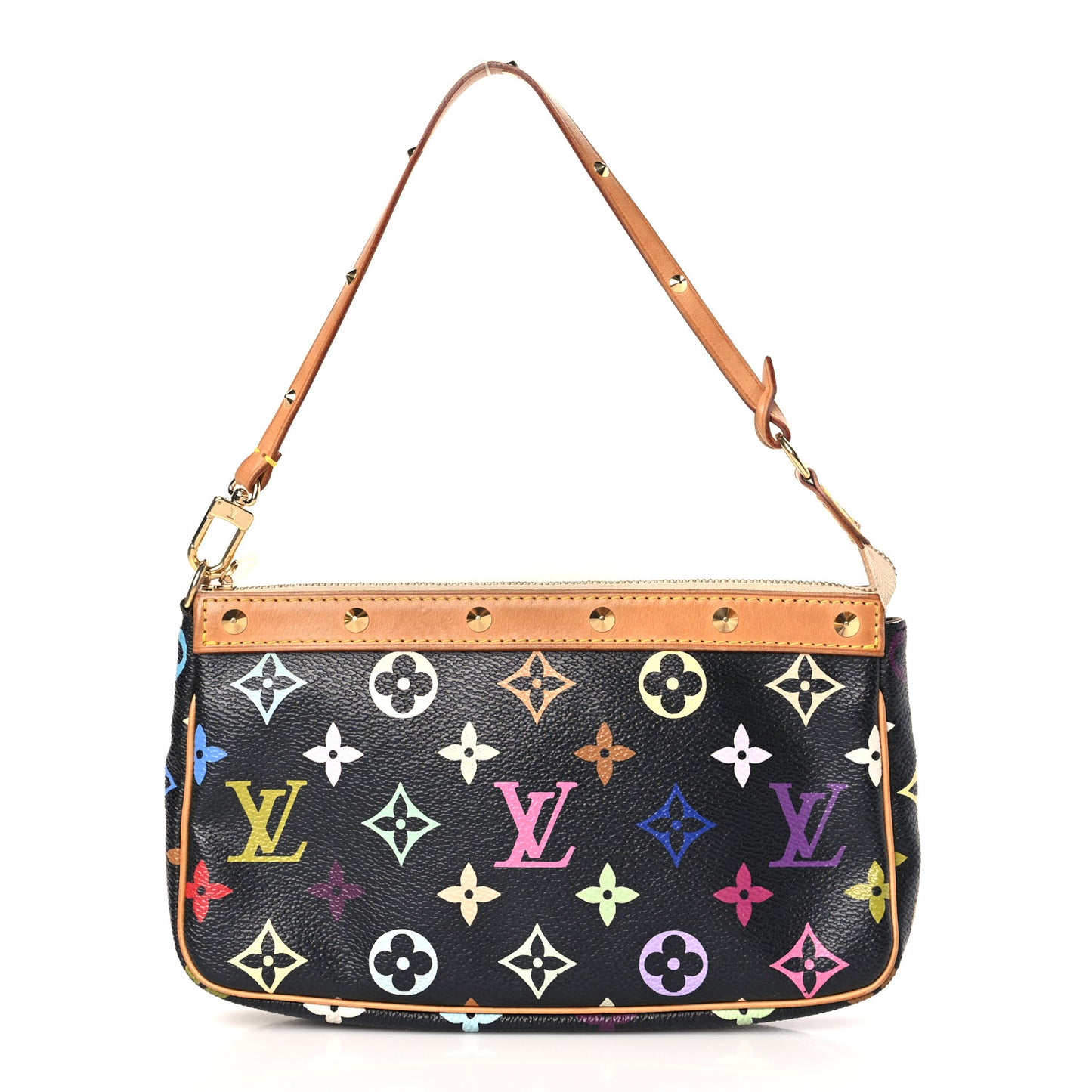 Monogram Multicolor Pochette Accessories Black