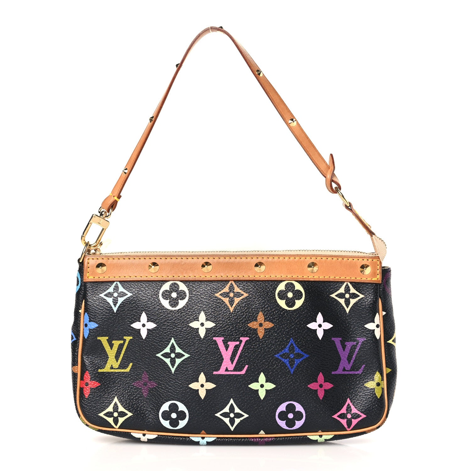 Louis Vuitton Monogram Multicolor Pochette Accessories Black 1 of 9
