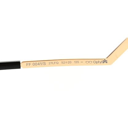 Fendi Metal Iridia Cat Eye Sunglasses FF 0041/S Gold 7 of 8