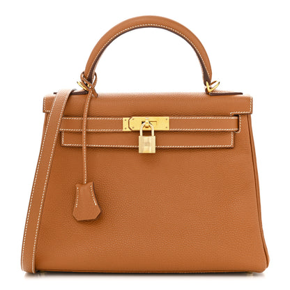 Hermes Togo Kelly Retourne 28 Gold 1 of 12
