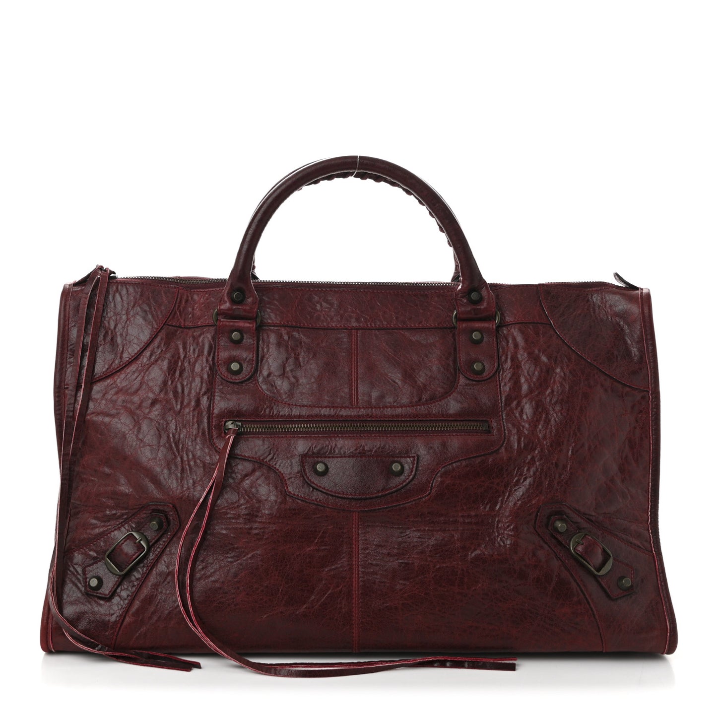 Agneau Classic Hardware Work Rouge Cerise