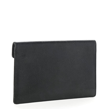 Chanel Caviar Timeless CC Envelope Wallet Black 3 of 7
