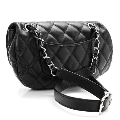 Chanel Calfskin Quilted CC Uniform Flap Belt Bag Black 3 of 11