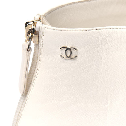 Chanel Lambskin Pearl Caged Sandals 38.5 Ivory 10 of 14