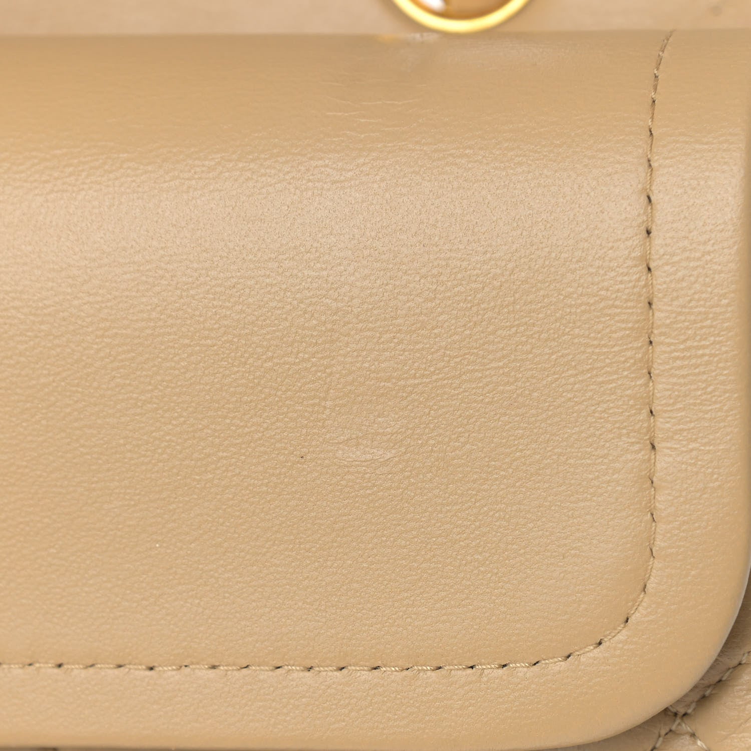 Chanel Lambskin Quilted Medium Double Flap Beige 14 of 14