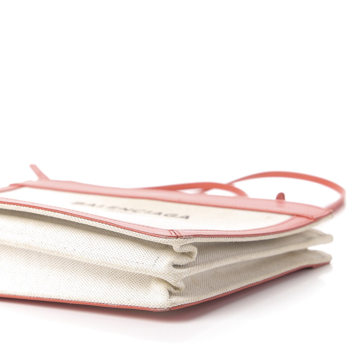 Cotton Canvas Pochette Crossbody Bag Orange