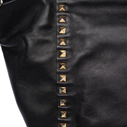 Valentino Garavani Vitello Medium Rockstud Tote Black 14 of 14